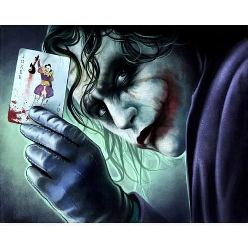 5D DIY Full Round/Square Diamond Painting Joker Pictures 3D Embroidery Cross Stitch Rhinestone Mosaic Home Decor Art Y61