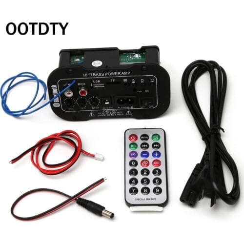 25W Car Bluetooth Subwoofer Hi-Fi Bass Amplifier Board Audio TF USB 220V/12V/24V