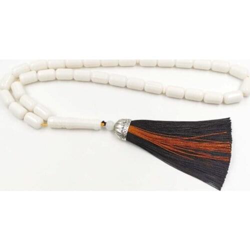Man Tasbih white resin ivorys 33 45 66 99 prayer beads Muslim gifts islamic Eid ramadan Accessories gift jewelry Arab Bracelets