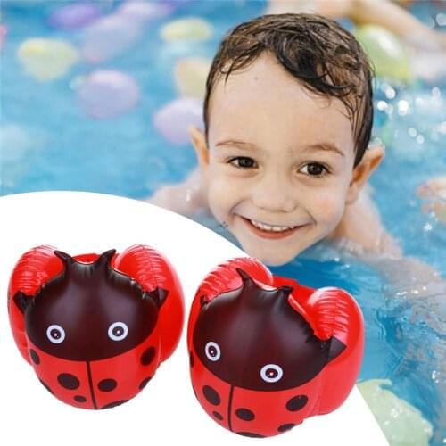 Arm Ring Kids Swimming Band Wing Baby Ladybugs Summer Learn Swim Float Bathing Water Toy Pool Floating Inflatable Sleeve