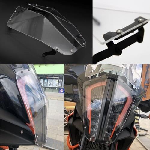 FOR 1290 super adventure R 1290 super adventure S Front light Transparent Headlight Guard Headlight Protector