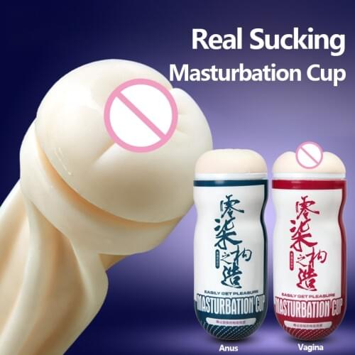 Erotic Sex Shop Male Masturbator Silicone Realistic Vagina Anus Blowjob Sucking Masturbation Cup Pocket Pussy Sex Toys for Men
