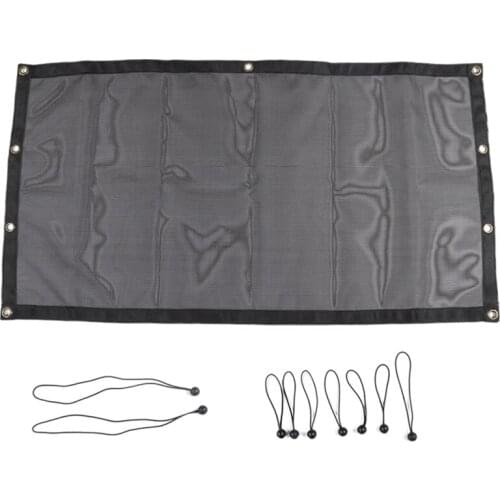 Back Trunk Insulation Sun Shade Net for Jeep Wrangler JL JK TJ Black Sun Shade Mesh Cover