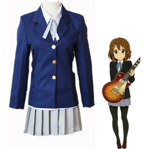 K-ON ! K-ON !Cosplay Hirasawa Yui Girl School Uniforms Halloween party Costumes Hirasawa Yui Rozen Maiden Souseiseki