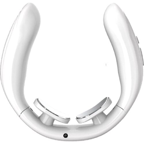 Portable Neck Massager 5 Modes Cordless Intelligent Rechargable Neck Massager for Home Outdoor Travel 165x165x45 mm TK-ing