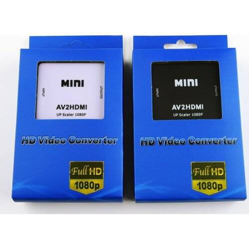 Mini HD Video Box 1080P AV To HDMI Converter AV2HDMI Adapter Standard HDMI composite video/ FL/ HDTV VHS HD DVD