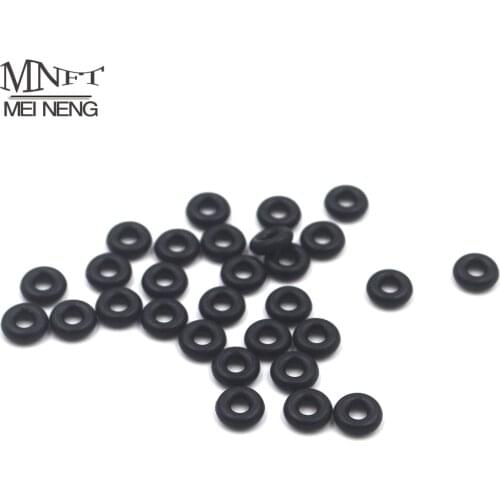 MNFT 1000PCS Carp Fishing Terminal Tackle Round Rig Rings Rubber Material Black Quick Change Ring