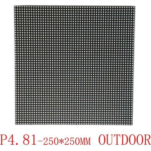 Outdoor full color p4.81 led panel 250*250mm led screen module for outdoor video led display board outdoor led video wall