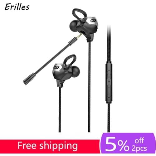 New 3.5mm Gaming Headset Pc Mobile Earbud Wired Headsets In Ear Gaming Earphones with Microphone Headphones For PUBG CSGO PS4