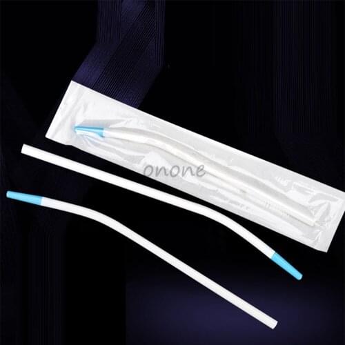50pcs Individual Dental Clinic Disposable Surgical Suction Tips Suction Tube Long Slim Type