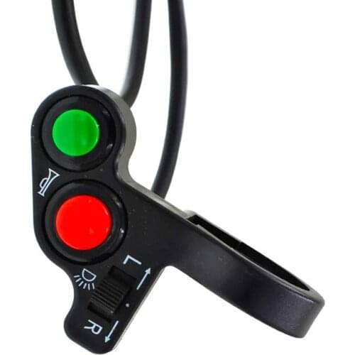 Motorcycle Handlebar Switch Electric Bike Scooter Horn Turn Signals On/Off Button Light Switch