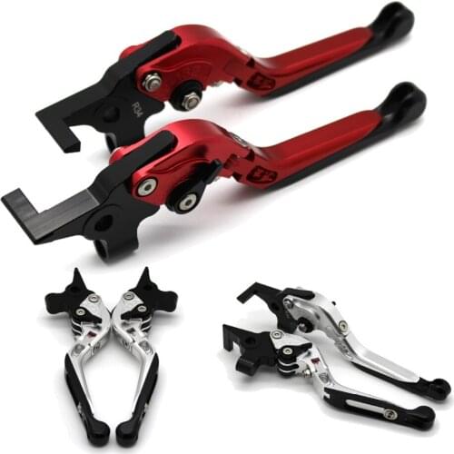 With logo Motorcycle Frame Ornamental Foldable Brake Handle Extendable Clutch Lever For DUCATI 748 916/916SPS 900SS MONSTER M400
