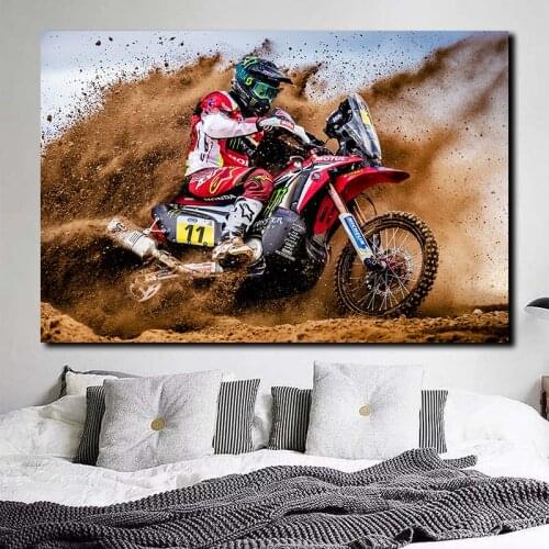 Motorcycle Cycling Sport Wallpaper Canvas Posters Prints Wall Art Painting Decorative Picture Modern Home Decoration Framework