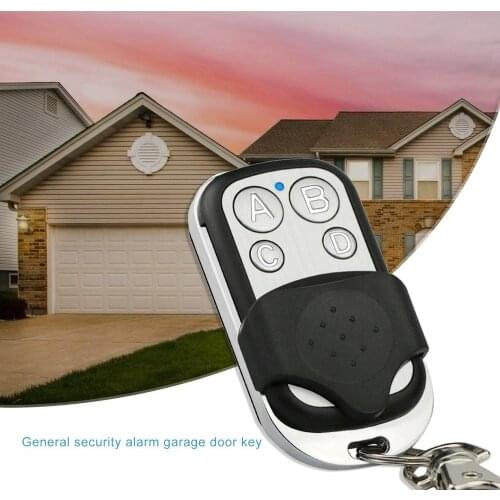 Cloning Duplicator Key Fob Universal Garage Door Opener 433MHZ 4 Button Garage Remote Control Garage Command Rolling Code Opener