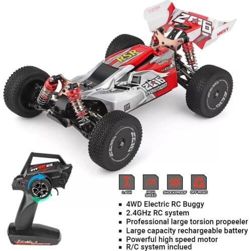 WLtoys 1/14 144001 RC Car Scale Drift Racing Car RTR 2.4GHz 4WD Metal Chassis Shaft Ball Bearing Gear Hydraulic Shock Absober