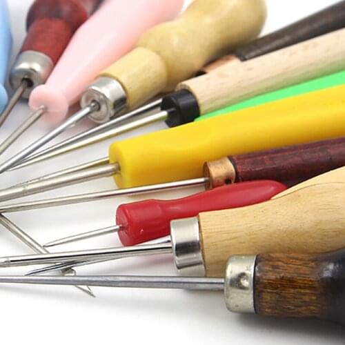 1Pcs Threader Stitch Needle Punch Awl Hole Maker Cone For Canvas Shoes Repair And Leather Craft Sewing Supplies TJ1596