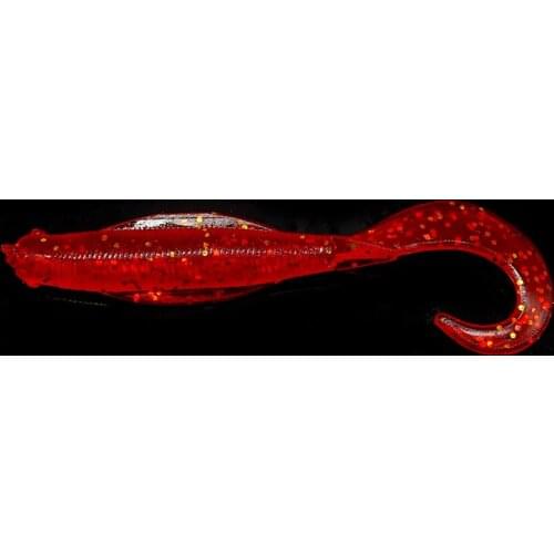 10 pcs/Pack Wobble Soft Lure Worm Grubs Artificial Bait Swimbaits Silicone Soft Lure with 85mm 3g Fishing Lure