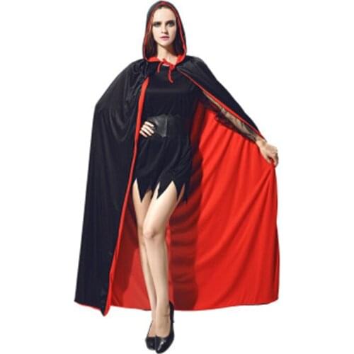 2020 NEW Unisex adult witch a lot purple green red black Halloween cloaks Hood and cloaks Halloween costumes for men women