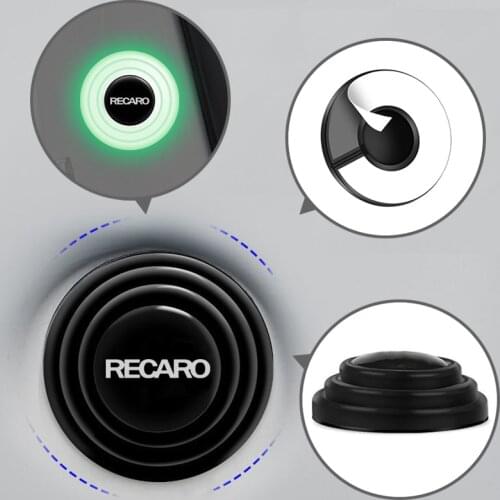 4Pcs Luminous Door Shock-Absorbing Anti-Noise Gasket Sticker For Recaro Racing Shockproof Cushion Stickers Auto Accessories