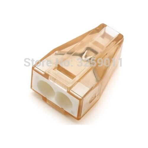 50 pieces/lot) suyep 773-602 PCT-602 1.5-4 Square Wire connector AWG 16-12 1 in 1 out Cable Terminal Block Connector