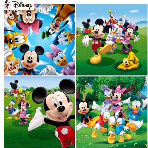 Disney Square Round Drill 5D Diamond Painting Environmental Crafts Full Diamond Embroidery "Cartoon Mickey Mouse" Home decor