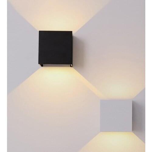 Aluminum Lamp Luminous Indoor Lighting Wall Lamp Modern High-End Bedroom Living Room Home Decoration Fashion Cube 6W 85-265V