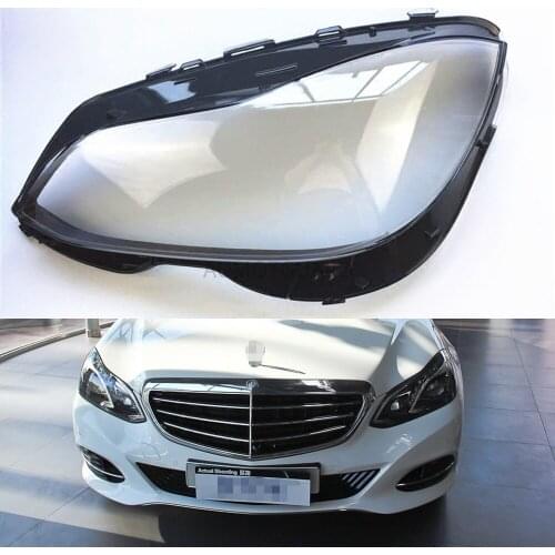 Car Headlamp Lens For Mercedes-Benz W212 E200L E260L E280L E300L E350L 2014 2015 Car Headlight Headlamp Lens Auto Shell Cover