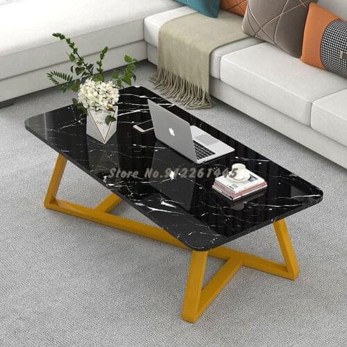 Tea Table Simple Modern Family Living Room Small Family Nordic Square Sofa Side Light Luxury Tempered Glass Tea Table