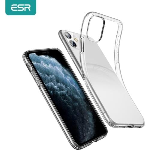 ESR Case for iPhone 12/11 Pro Max Soft TPU Bumper Case for iPhone SE 2nd/11/8/7 Clear Case for iPhone 12 Mini X XS Max XR