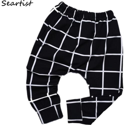 Seartist Baby Girls Boys Plaid Pants Boy Leggings Kids Spring Trousers Children Fashion Long Pants Baby Boys Clothes 2021 New 30