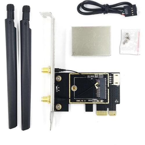 Dual Band 3000Mbps WiFi6 PCIe Wireless Wifi Adapter 2.4G/5Ghz 802.11ac/AX Bluetooth AX210NGW 6G Wi-Fi 6E Card For PC