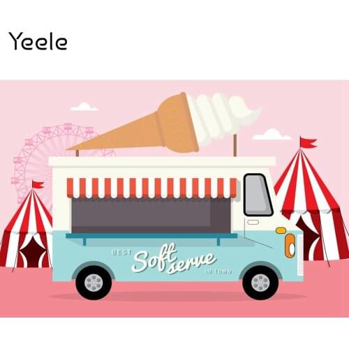 Yeele Summer Birthday Backdrop Photocall Baby Shower Ice Cream Party Decor Background Photography For Photo Studio Photographic
