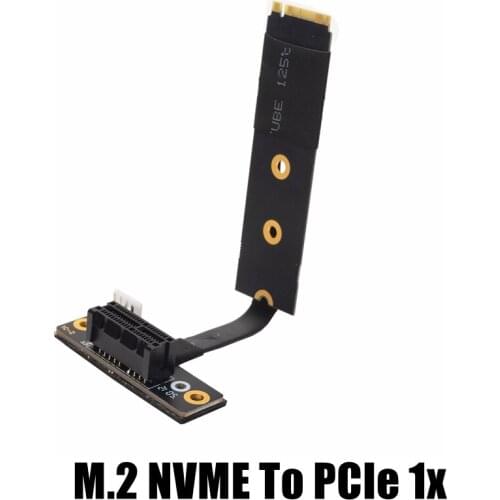 PCIe 1x M.2 NVME M key mPCIe SFF-8639 NVMe Pcie3.0 Extension Cable Length Customized 3 / 5 /10 /15 /20 /30 /50 / 100cm