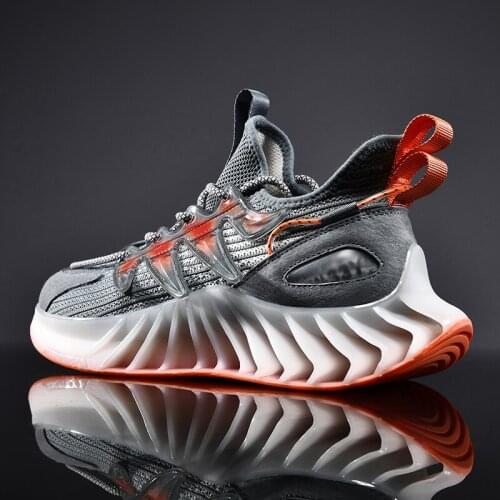 Spring Trend Mesh Men Shoes Brand Designer Fluorescent Blade Sneakers Breathable Shoes Training Sport Shoes Outdoor Running Shoe