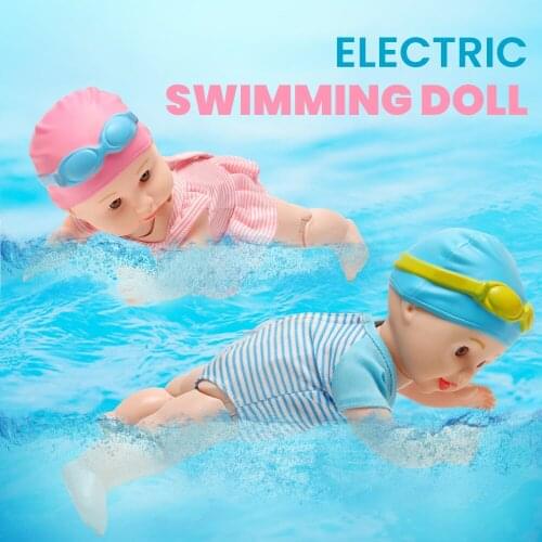 33cm Swimming Doll Water Fun Swimming Pool Education Smart Electric Doll Best-gift Toy For Children Gift Summer Water Fun Dolls