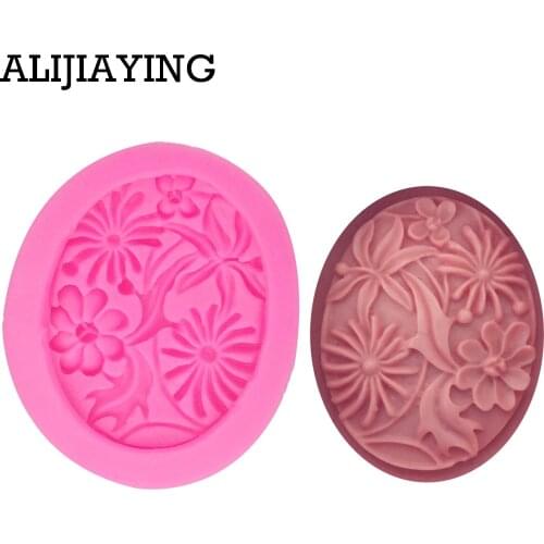 M1389 DIY flower Cake Tools silicone mold dessert Decorating Gumpaste fondant Polymer Clay craft soap Resin mould