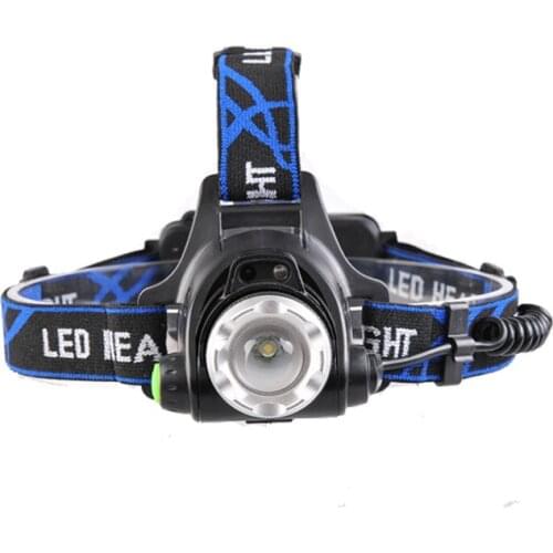 Super Brightness LED Headlamp USB Rechargeable Headlight Zoomable Light 18650 Battery Waterproof 3 Lights Modes Camping Hiking