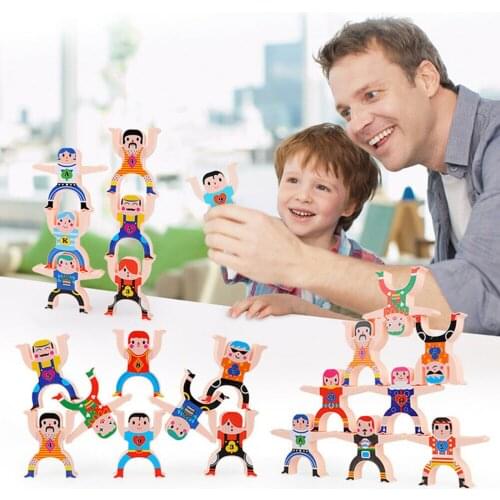 Newest Arrival Stacking Games Hercules Shaped Stacking Toy Balancing Blocks Games Toddler Educational Montessori Toys