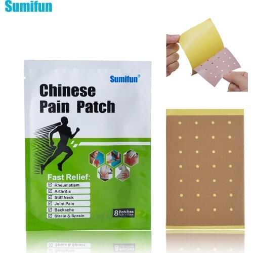 Sumifun 8 Pcs Chinese Herbal Patch Joint Pain Patch Balm Plaster Knee Joint Shoulder Pain Body Back Massager Health Care K01701