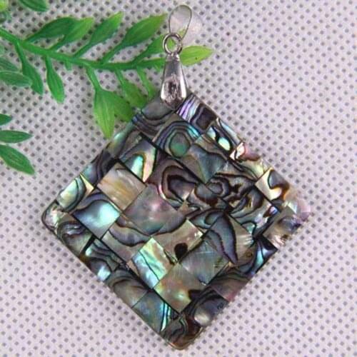 Natural New Zealand Abalone Shell Bead Pendant Jewelry For Woman Gift S050