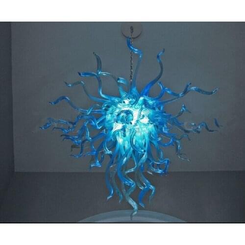 Hanging Murano Glass Pendant Lighting Art Deco Customized Large LED Lighting Chandelier