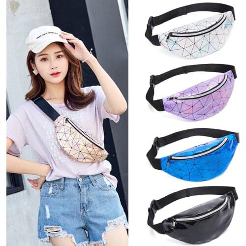 Womens Waist Packs Travel rock roll Fanny Pack Holiday Money Belt Wallet PU Leather Mini Bum Bag Pouch Sport Fashion Chest Bag