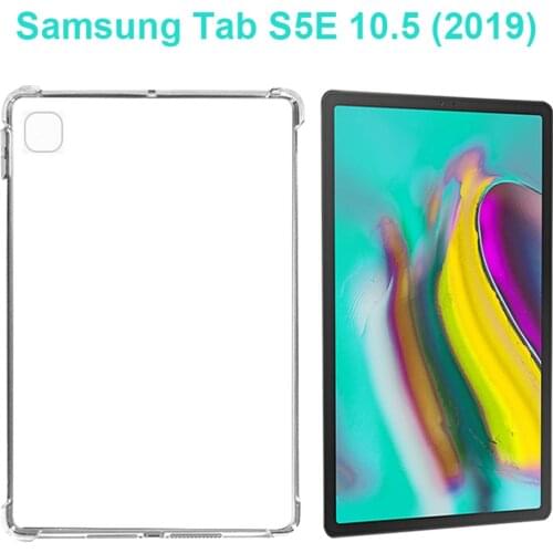 Transparent Case For Samsung Galaxy Tab S5E 10.5 2019 SM-T720 SM-T725 Cases Soft TPU Cover Slim Back case For Tab S5E 10.5
