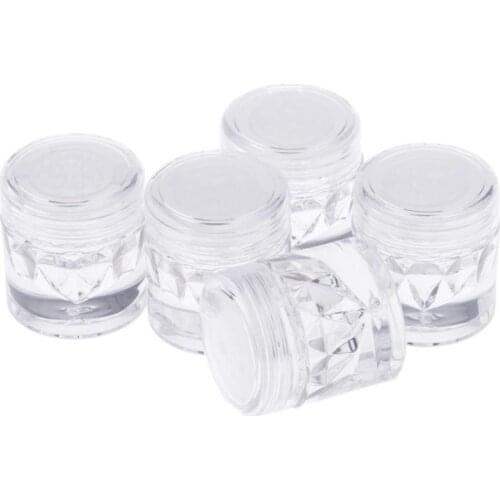 Empty Loose Powder Case With Sifter Refillable Eyeshadow Blusher Jars 3ml