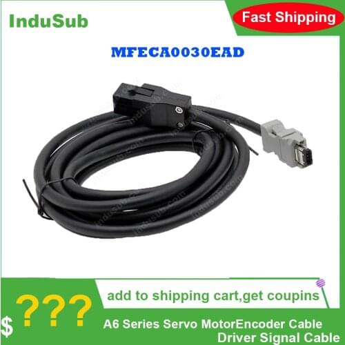 MFECA0030EAD A6 Series Servo Motor Encoder Cable Driver Signal Cable Feedback Line 9p MS-6P A