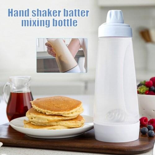 1000ml Hand Batter Mixing Bottle Cupcake Waffles Muffin Batter Shaker Bottle Practical Home Kitchen Tools Kitchen,DininDropship