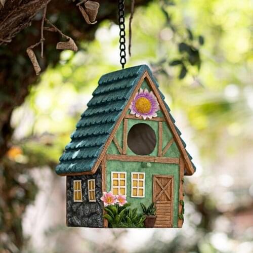 Birdhouses For Outside Resin Hanging Bird Cage, Used For Outdoor Garden Bird Cages, Bird Nests