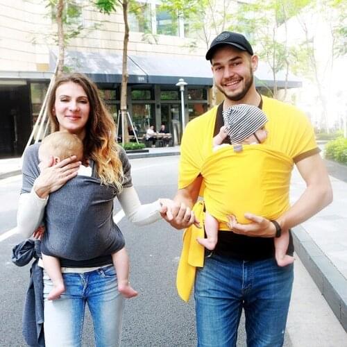 Front hold type sling baby sling double shoulder parenting long belt baby sling bag holding baby four seasons outing bag 2021