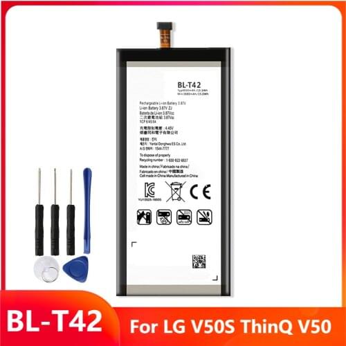 Original Replacement Phone Battery BL-T42 For LG V50S ThinQ V50 BL-T42 Genuine Rechargable Batteries 4000mAh With Free Tools