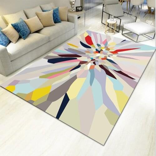 Modern Geometric Carpet For Living Room Nordic Non Slip Rectangle Rugs Washable Floor Entrance Chair Cushion Custom Dropshipping